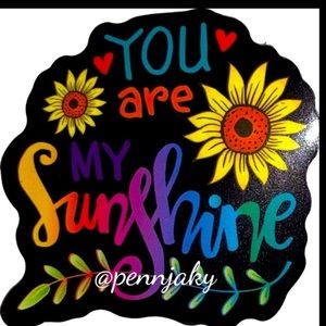 𝅺🌻2 for $9 or 4 for $15🌻 Pretty Sunflower 🌻 You are my sunshine decal